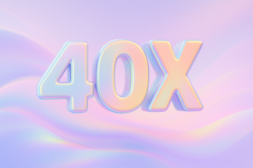 Графична визуализация 40X за услуга 40 видеа от Digital Utopia